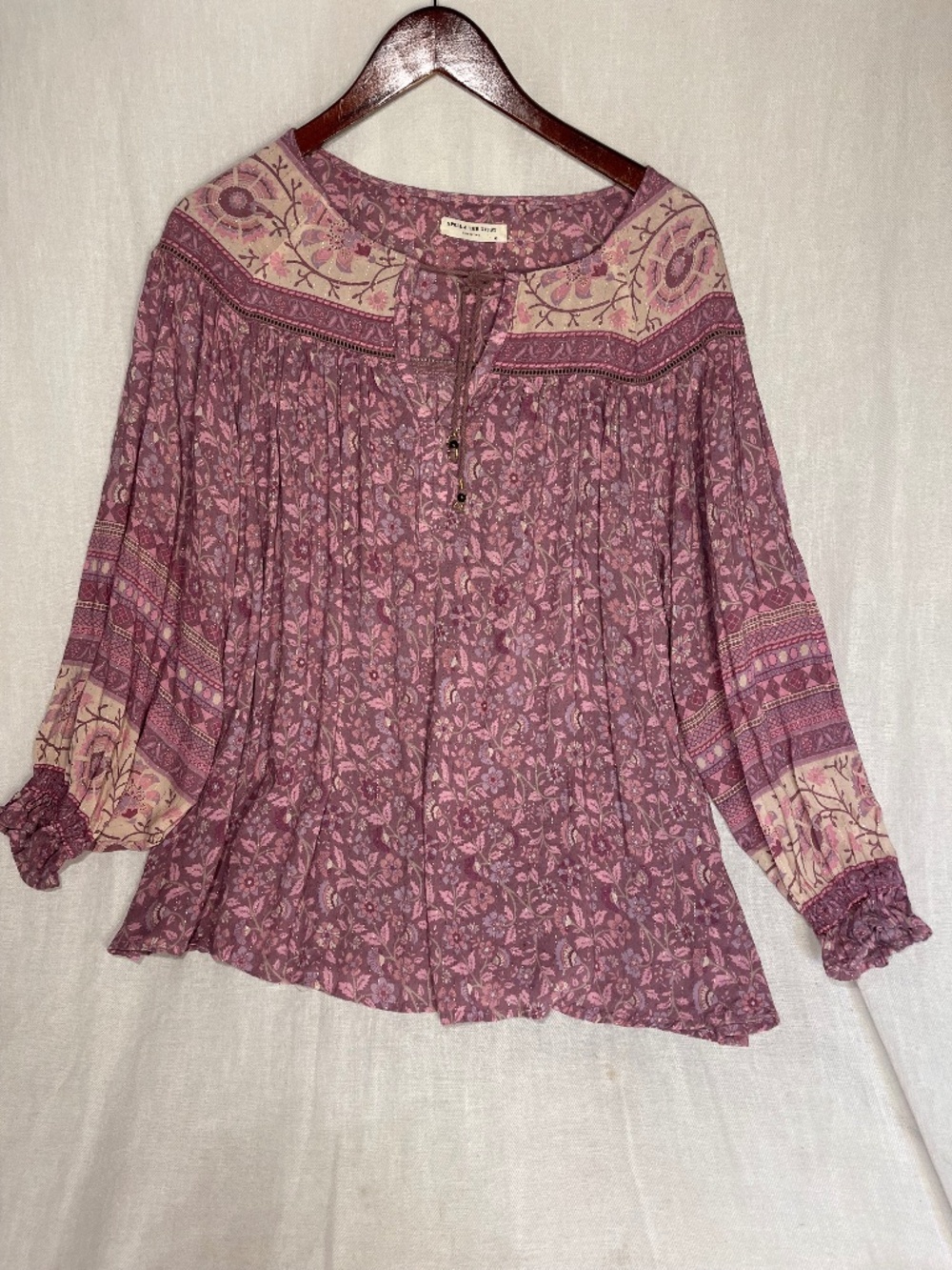 Spell & The Gypsy Dahlia Blouse in Mulberry SOFT